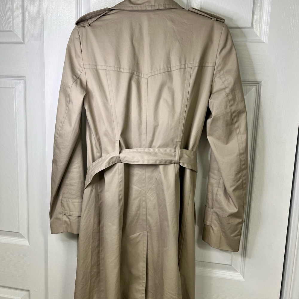 Banana Republic Classic Beige Trench Coat Belted Double Breasted Women’s Small - Picture 3 of 8